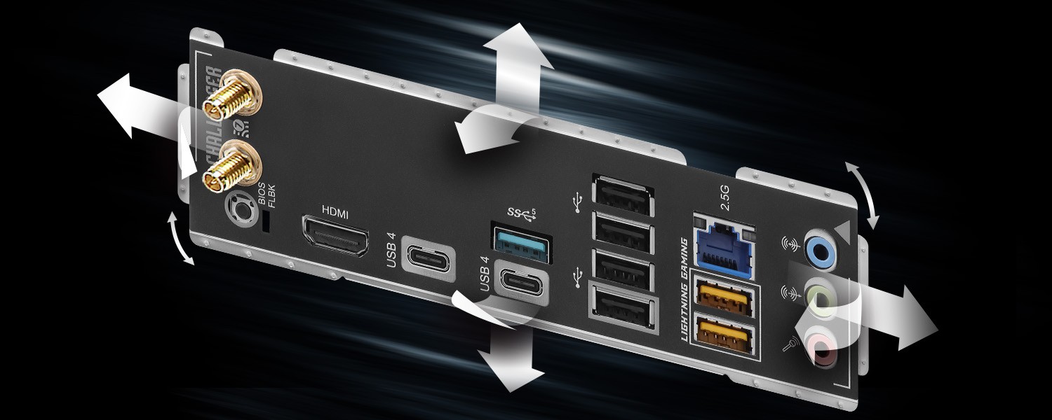 Flexible Integrated I/O Shield
